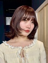 フェブミエル(fev miel)&nbsp;顔まわりショートレイヤー× ブラウン