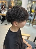 透明感カラー 似合わせカットボブ ケアブリーチ インナーカラー