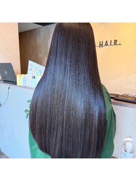 イーラヘアー(ERA HAIR) ココアグレージュナチュラルストレート×ピンクバイオレット