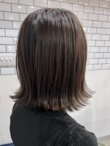 ルオン(Luon.) アッシュブラウン×外ハネミディ【Luon./ルオン/東松山】