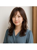 大人可愛いセミロングデジタルパーマ　20代 30代 40代 50代 60代