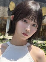 アビー(ABBEY3)&nbsp;シースルミニマルボブショート顔まわり外ハネ切りっぱなしボブ