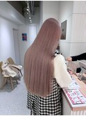 クラゲヘアー/小顔に見せるヘア/ココアベージュ/栄