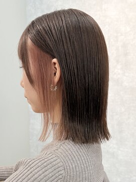 エルヘアメゾン(el. hair maison) ぱつっとボブインナーカラー☆髪質改善ボブ