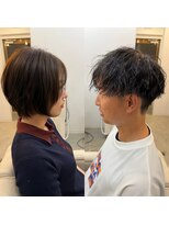 ザワン(The one) ショートヘア/縦落ちツイストパーマ
