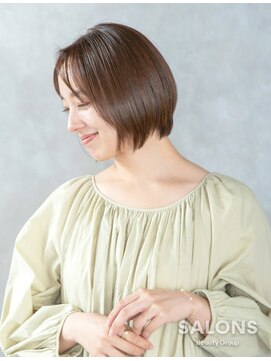 サロンズ 富田駅前店(SALONS) 朝ラク美フォルムボブ/白髪ぼかし