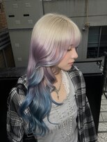 シティ オモテサンドウ(CITY omotesando)&nbsp;ホワイト×ラベンダー×ブルーのデザインカラー