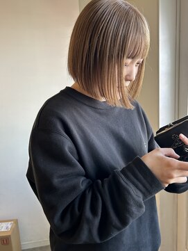 カノエ 山口矢原店(canoe) 切りっぱなしボブ