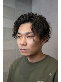 カルマヘア韓国風センターパートツーブロックミドルフェード