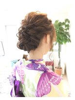 ロカット サロン(Roquat Salon) 浴衣アレンジゆるアップ【ヘアセット 浴衣 立川/立川南口】