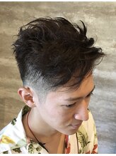 バーバー ダンディゴ(BARBER DANDYGO) 好印象刈り上げナチュラルホットパーマ★ビジネス・学生にも！！