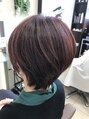 レブリィ ゼンコームサシサカイ(Reverie ZENKO Musashisakai)&nbsp;ブリーチ無しハイライト。ショートカットはおすすめです。