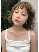 エアリーボブ×オン眉バング【岩本大樹】