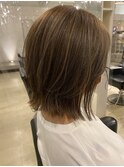 ★くびれボブ×ハイライト★30代40代50代/ニュアンスカラー
