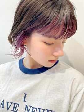 レトン 銀座(leton) インナーカラー/ラベンダーピンク/ラベンダーカラー/ボブルフ