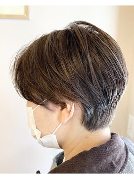 トレパルッキエーレ(tre parrucchiere) ［-tre-］ハンサムショート×ハイライト