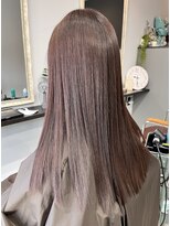 ネジヘアライフ(Nezi Hair Life) 髪質改善ストレート　コーラル系カラー