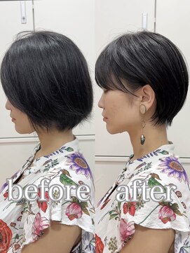 ビュー フクオカ(VIEW FUKUOKA) 美髪にオトナかわいいホワイトグレージュネビージュショートボブ