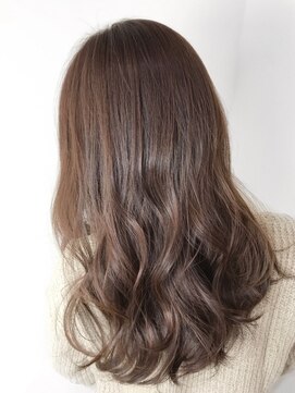 ミモザ(Mimosa) 《Mimosa》ピンクベージュ×透明感カラー ロングレイヤー