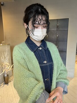 ヘアー アイス ルーチェ(HAIR ICI LUCE) パーマ簡単アレンジ フロントパーマ/今枝