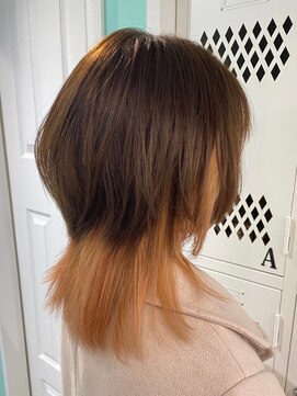 マティーナ ヘアー 池袋(Matina hair) 【オレンジウルフレイヤー】20代30代40代