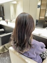 シファー(～Cifer)&nbsp;インナーカラーふんわりカールショコラアッシュお客様ヘア☆