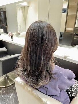 シファー(～Cifer) インナーカラーふんわりカールショコラアッシュお客様ヘア☆