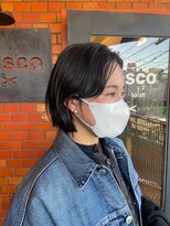 ボスコ 下北沢店(bosco) 黒髪ボブ ≪saya≫