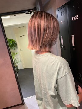 サニー 渋谷(SUNNY) バレイヤージュショコラアッシュハイライトグレージュカラー