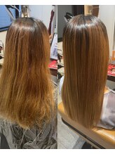 エイクス ヘア デザイン×美髪クリニック 千葉(AQs hair design) 艶がほしい方にオススメ【髪質改善】