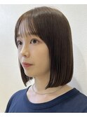 10代20代30代韓国ボブ髪質改善切りっぱなしボブ似合わせカット