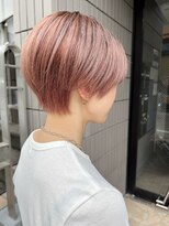 バブ バイネオリーブ(Bab by neolive)&nbsp;ピンクオレンジベージュ　ショートボブ　ケアブリーチ