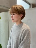 <森千晶>丸みのあるシルエットの耳かけショート