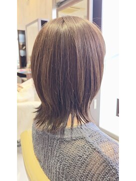 ヘアメイク アリエス 岩切店(HAIR MAKE aries) くびレイヤー 仙台 ボブスタイル レイヤーカット 20代 30代 40代