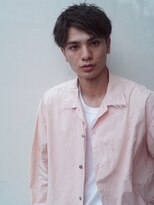 レジュアル(RESSUAL) ビジネスマンビジネスパーマかき上げヘア黒髪センターパート