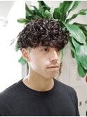 スペインカール スパイラルパーマ メンズパーマ ウルフ