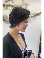 ショートさんの大人ウェーブアレンジ