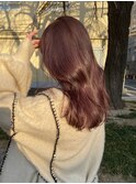 【ブリーチなしでも叶う深みボルドー】
