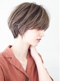 ショートカットくびれショート前髪長めショートヘア30代40代50代