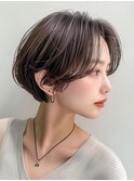 イメチェン 外ハネ ボブ 美髪 ワイドバング ブルーブラック