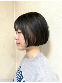 コンパクトボブ/ブリーチデザインカラー