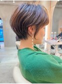 イメチェン前髪こなれミディショート髪質改善【工藤昴】錦糸町