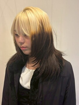 ベレーザ 渋谷(BELEZA) 13910ニュアンスカラーブリーチデザインウルフレイヤー