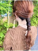 タイトポニーアレンジ