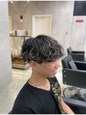 波巻き×ブリーチパーマ