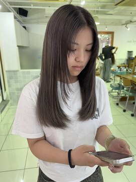 マアム ジー 明大前店(ma'am Zee) バレイヤージュ×グレーパール