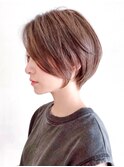 Say.くびれショート丸みショートヘーゼルグレージュ表参道青山