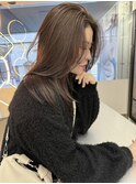 着物ヘア/大人ガーリー/ダークアッシュ/似合わせカット/栄