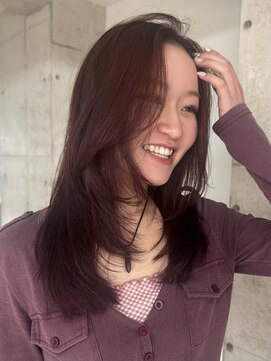 ミース(MIES) チェリーレッドカラー/赤髪/担当者あまね