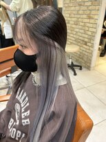 アジールヘア 池袋東口店(agir hair) ブリーチ&ダブルカラーインナーカラーシルバー池袋東口
